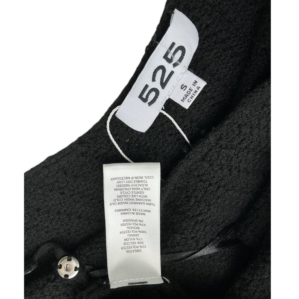 525 Ribbed Black Scarlett Dress Size S - Picture 4 of 4